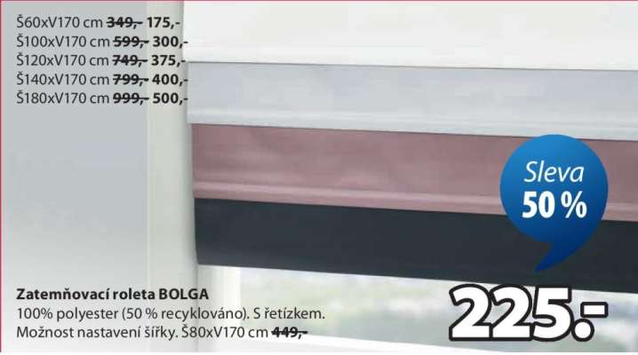 ZATEMŇOVACÍ ROLETA BOLGA