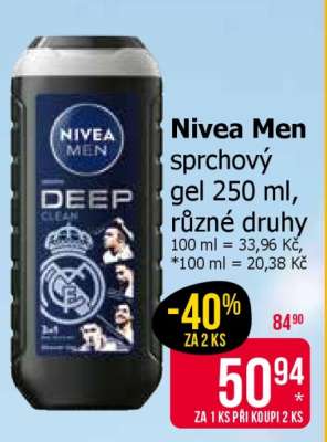 Nivea Men sprchový gel 250 ml, různé druhy