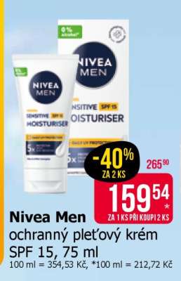 Nivea Men ochranný pleťový krém SPF 15, 75 ml