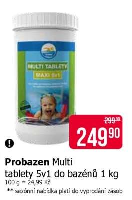 Probazen Multi tablety 5v1 do bazénů 1 kg