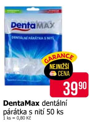 Dentamax dentální párátka s nití 50 ks