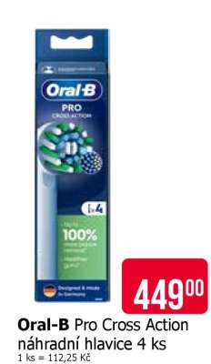 Oral-B Pro Cross Action náhradní hlavice 4 ks