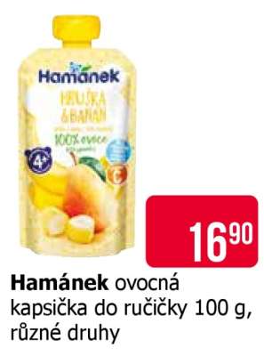 Hamánek ovocná kapsička do ručičky 100 g,