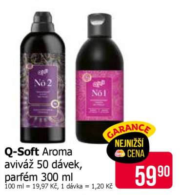 Q-Soft Aroma aviváž 50 dávek, parfém 300 ml