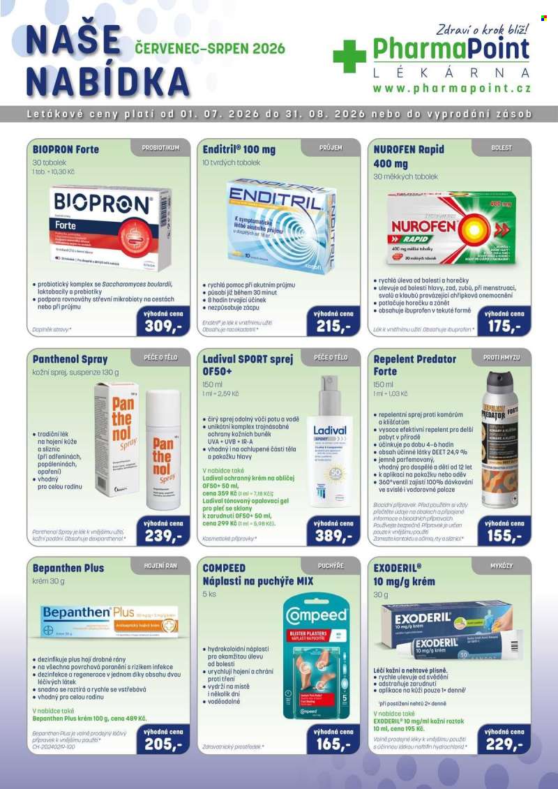 Leták PharmaPoint - 1.7.2026 - 31.7.2026.