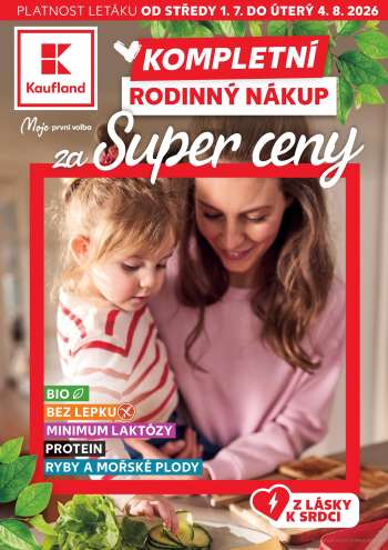 Leták Kaufland - 1.7.2026 - 4.8.2026.