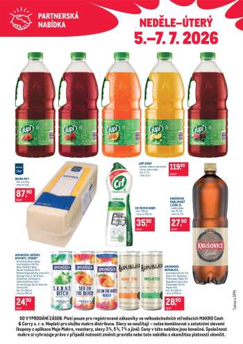 Leták MAKRO - 5.7.2026 - 7.7.2026.