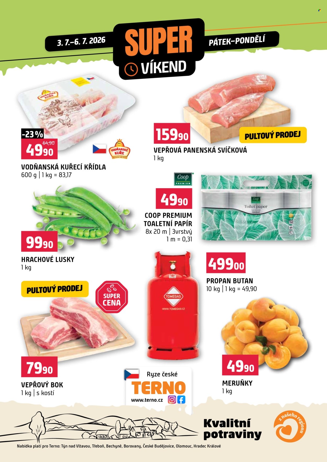 Leták coop TERNO - 3.7.2026 - 6.7.2026. Strana 1