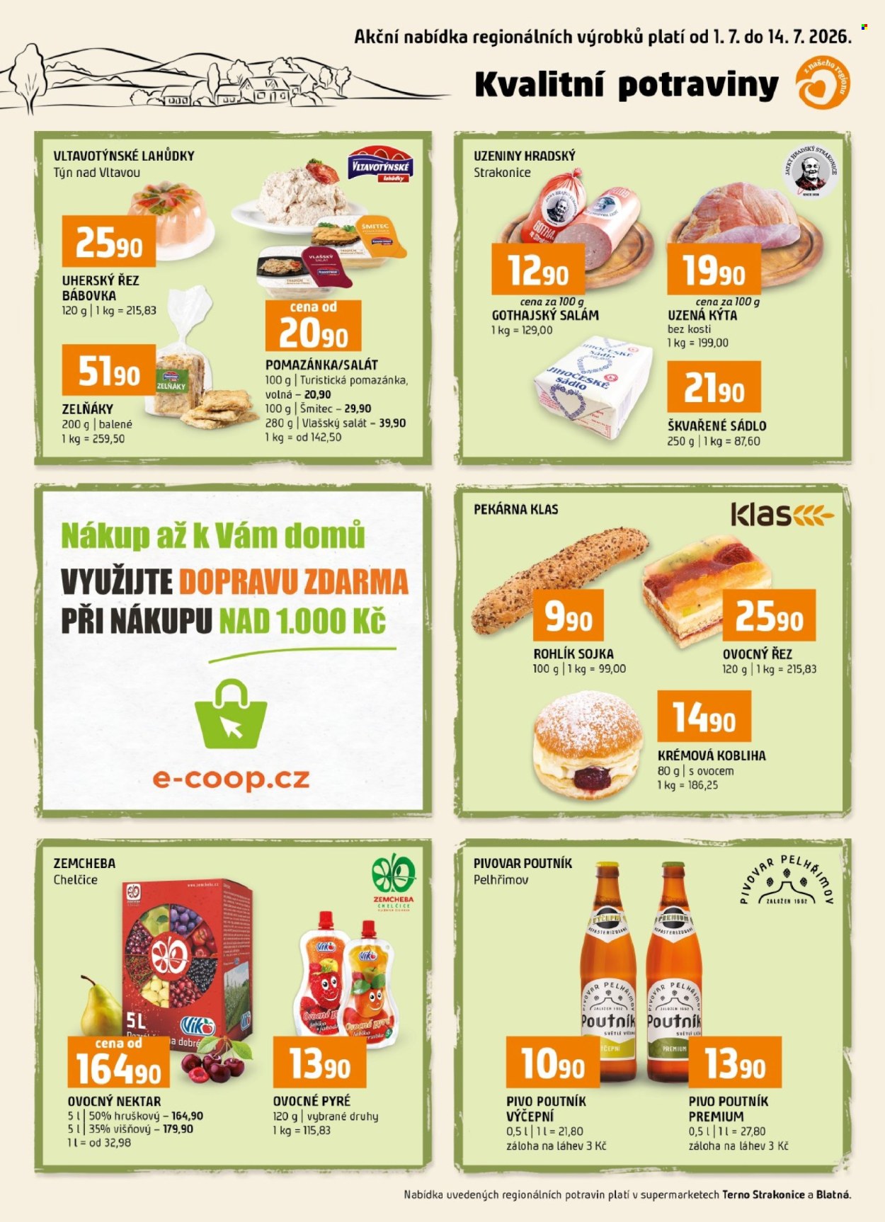 Leták coop TERNO - 1.7.2026 - 14.7.2026. Strana 1