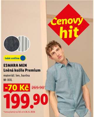 ESMARA MEN Lněná košile Premium