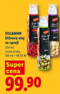 SOL&MAR OLIVOVÝ OLEJ VE SPREJI