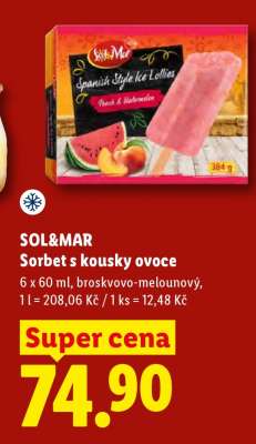 SOL&MAR Sorbet s kousky ovoce