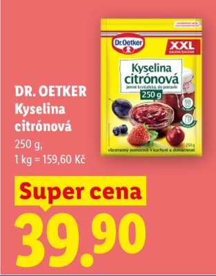 Dr. Oetker kyselina citronová