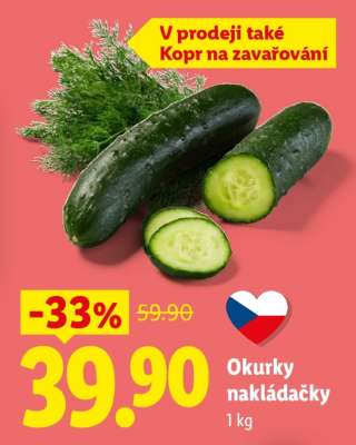 Okurky nakládačky