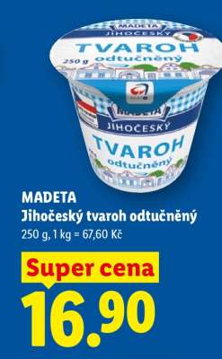 Madeta Jihočeský tvaroh odtučněný