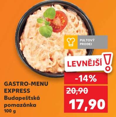 GASTRO-MENU EXPRESS Budapešťská pomazánka 100 g