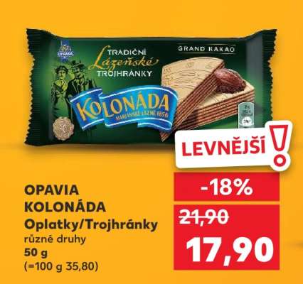 OPAVIA KOLONÁDA Oplatky/trojhránky