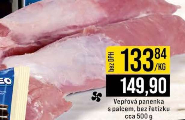 Vepřová panenka s palcem, bez řetízku cca 500 g