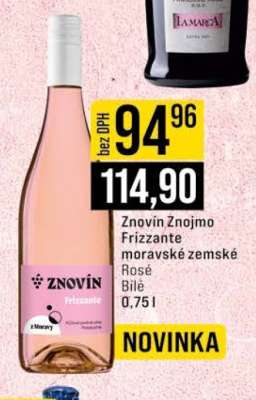Znovín Znojmo Frizzante moravské zemské