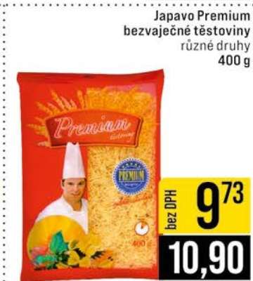 Japavo Premium bezvaječné těstoviny