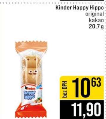 Kinder Happy Hippo