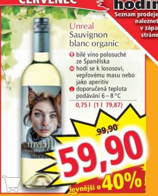 Unreal Sauvignon blanc organic
