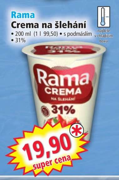 Rama Crema na šlehání