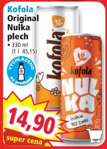 Kofola Original Nulka plech