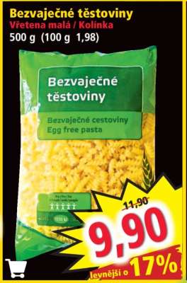 Bezvaječné těstoviny