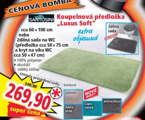 Koupelnová předložka „Luxus Soft“