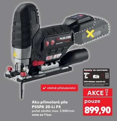 Aku přímočará pila PSSPA 20-Li F4