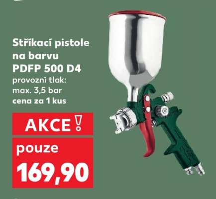 Stříkací pistole na barvu PDFP 500 D4