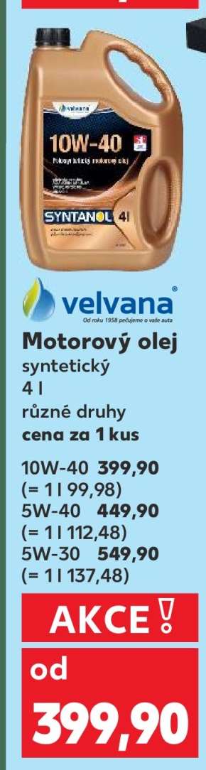Motorový olej syntetický 4l