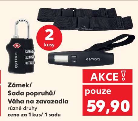 Zámek/Sada popruhů/Váha na zavazadla