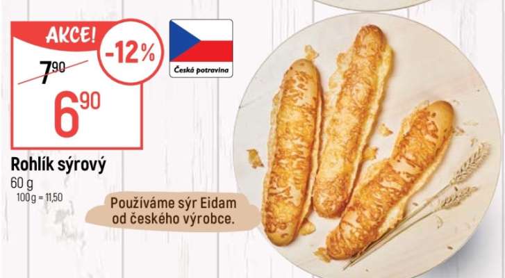 Rohlík sýrový