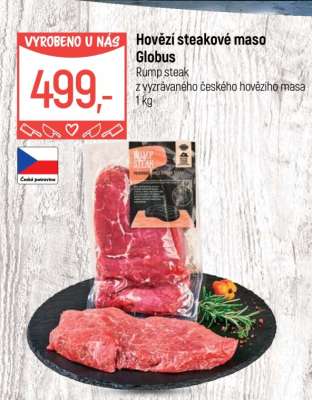 Hovězí steakové maso Globus