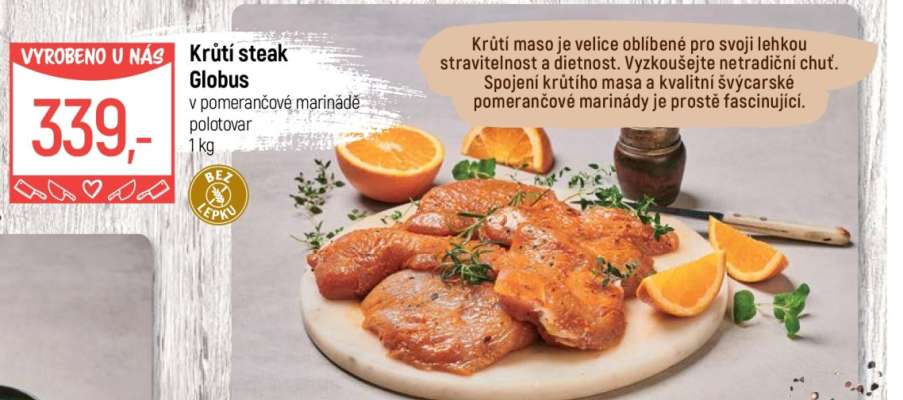 Krůtí steak Globus