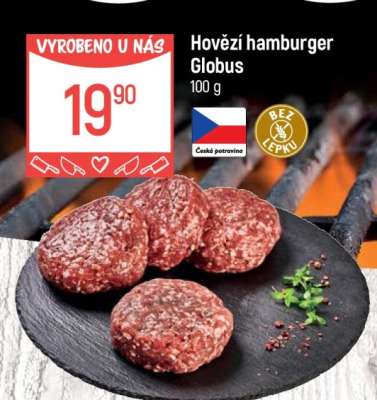 Hovězí hamburger Globus
