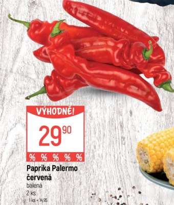 Paprika Palermo červená