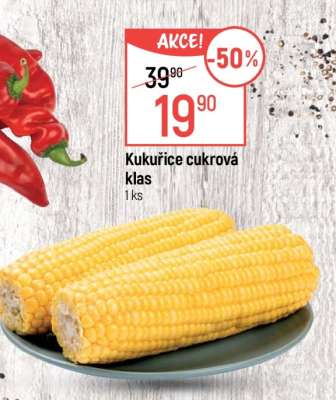 Kukuřice cukrová klas