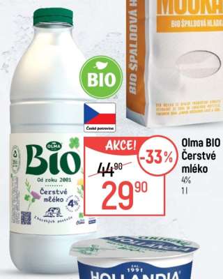 OLMA Bio čerstvé mléko