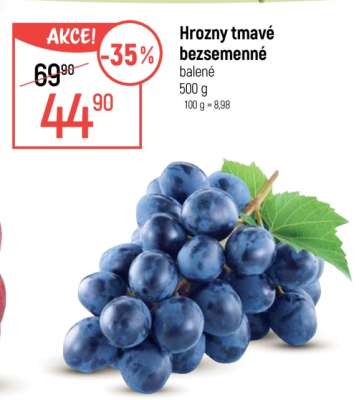 Hrozny tmavé bezsemenné