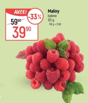 Maliny balené