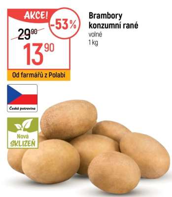 Brambory konzumní rané