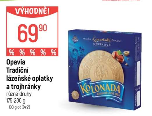 Opavia Tradiční lázeňské oplatky a trojhránky