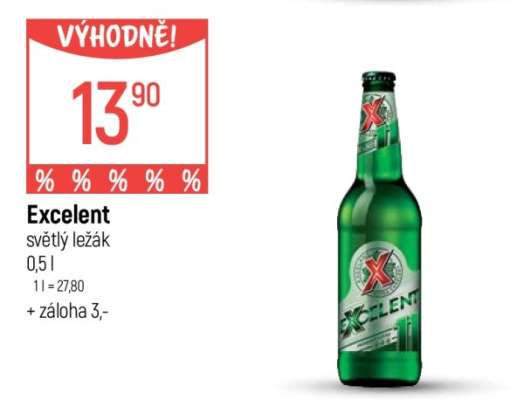 Excelent světlý ležák