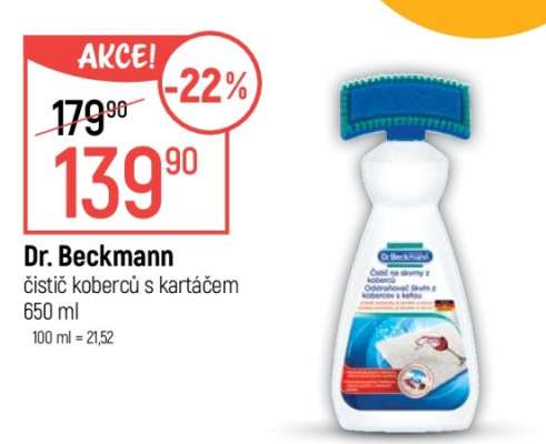 Dr. Beckmann čistič koberců s kartáčem 650 ml