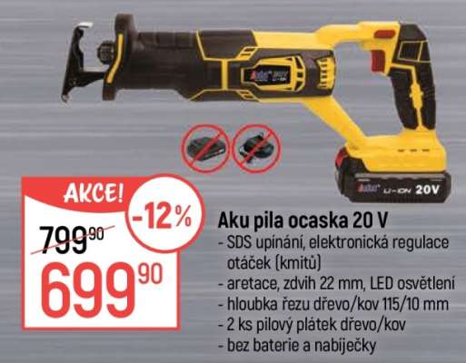 Aku pila ocaska 20 V