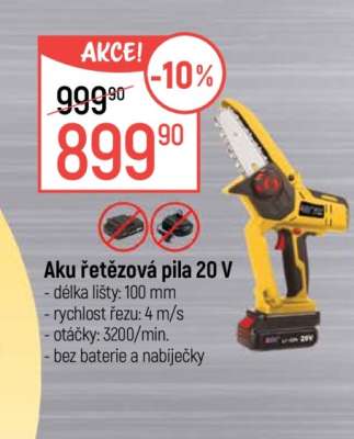 Aku řetězová pila 20 V