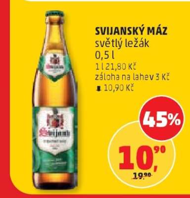 Svijanský Máz světlý ležák 0,5 l